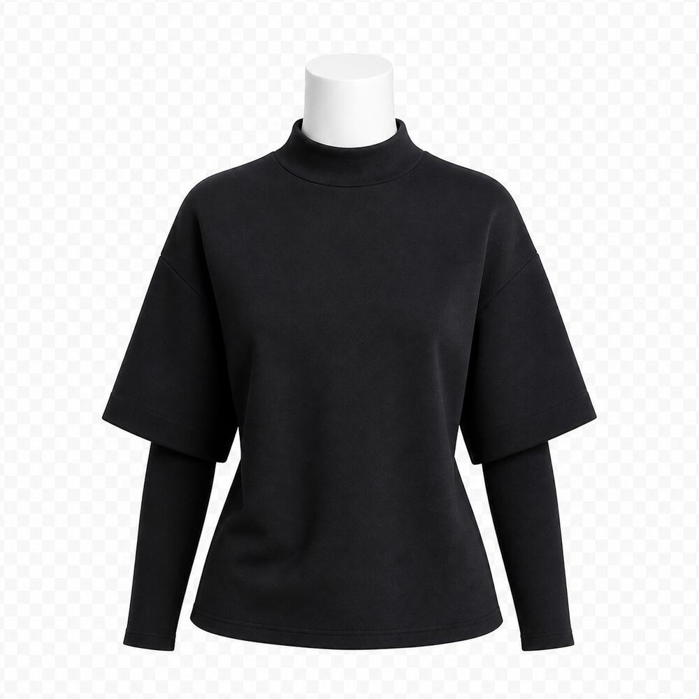 OGL Move FuzzLuxe Soft Stretch Mockneck Warmer Top - Size S - NWT
